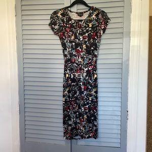 Topshop vintage graffiti dress